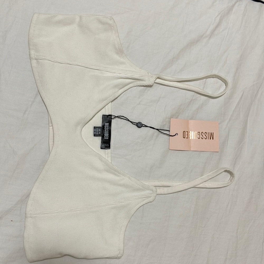 Ribbed Scoop Neck Bralette